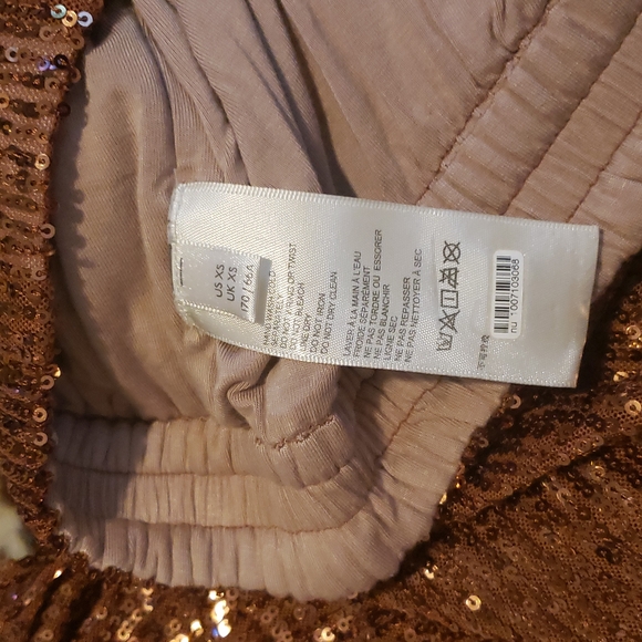 Free People Morelia Sequin Jogger Pants in Bronze - Picture 7 of 7